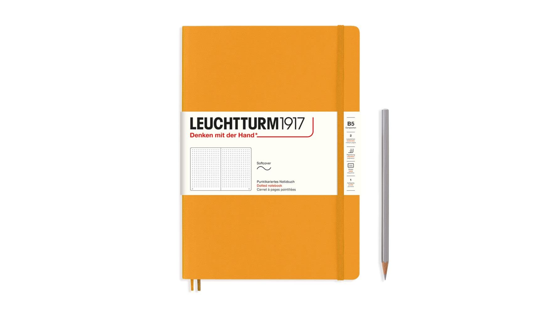 Leuchtturm1917 Notatnik Composition B5 80 g, Rising Sun, kropka (miękka okładka)