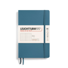 Leuchtturm1917 Notebook Paperback B6+ 80 g, Stone Blue, dotted (soft cover)