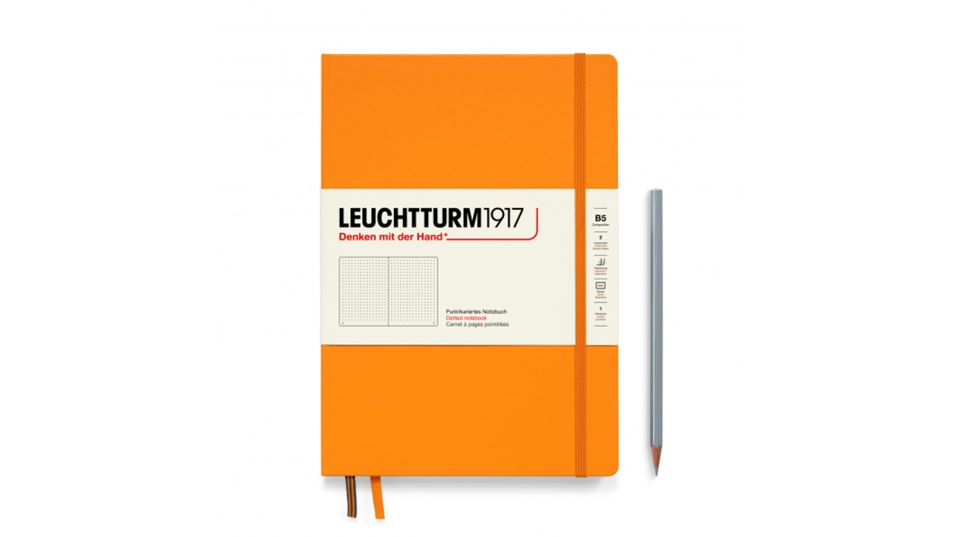 Leuchtturm1917 Notatnik Composition B5 80 g, Rising Sun, kropka