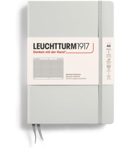 Leuchtturm1917 Notatnik Medium A5 80 g, Light Grey, kratka