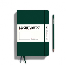 Leuchtturm1917 Notatnik Medium A5 80 g, Forest Green, gładki