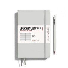Leuchtturm1917 Notebook Medium A5 80 g, Light Grey, ruled (soft cover)