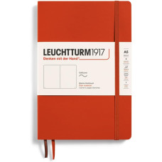 Leuchtturm1917 Notatnik Medium A5 80 g, Fox Red, gładki (miękka okładka)