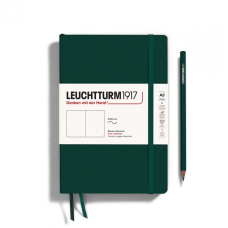 Leuchtturm1917 Notatnik Medium A5 80 g, Forest Green, gładki (miękka okładka)