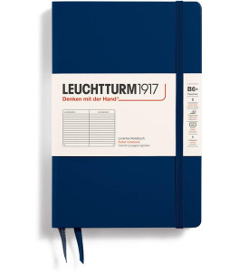 Leuchtturm1917 Notebook Paperback B6+ 80 g, Navy Blue, ruled Leuchtturm1917 Notebook Paperback B6+ 80 g, Navy Blue, ruled