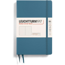 Leuchtturm1917 Notebook Paperback B6+ 80 g, Stone Blue, dotted