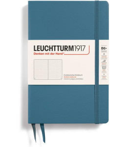 Leuchtturm1917 Notatnik Paperback B6+ 80 g, Stone Blue, kropka