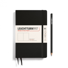 Leuchtturm1917 Notebook Paperback B6+ 80 g, Black, plain