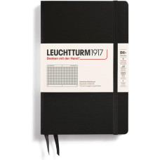 Leuchtturm1917 Notebook Paperback B6+ 80 g, Black, squared