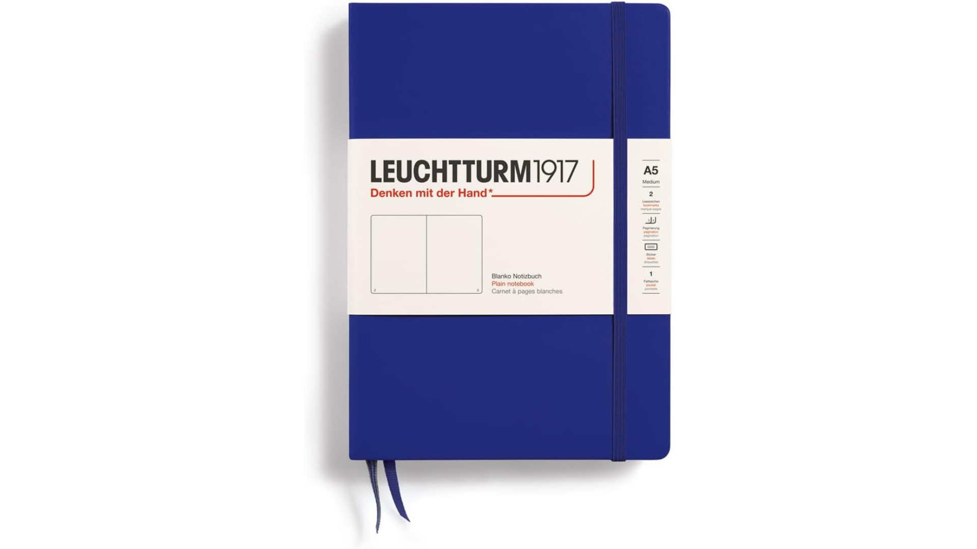 Leuchtturm1917 Notatnik Medium A5 80 g, Ink, gładki