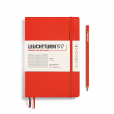 Leuchtturm1917 Notebook Medium A5 80 g, Lobster, ruled (soft cover)