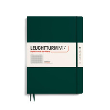 Leuchtturm1917 Notatnik Master Slim A4+ 100 g, Forest Green, kratka