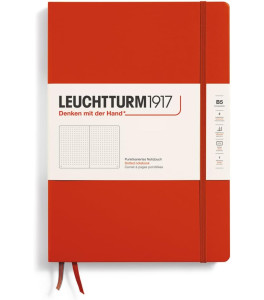 Leuchtturm1917 Notebook Composition B5 80 g, Fox Red, dotted