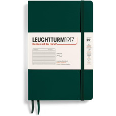 Leuchtturm1917 Notebook Paperback B6+ 80 g, Forest Green, ruled (soft cover)