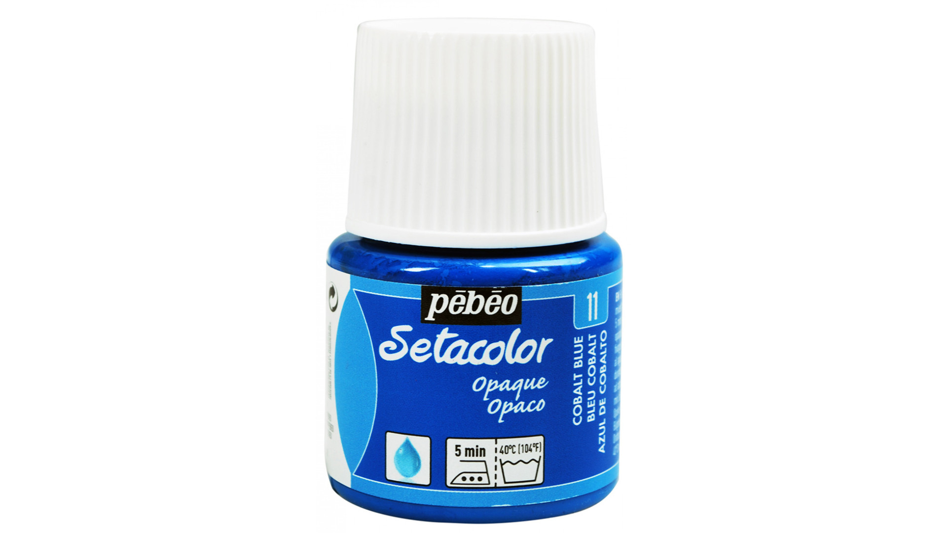PEBEO Farba do tkanin SETACOLOR OPAQUE 45ml COBALT BLUE