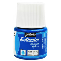 PEBEO SETACOLOR OPAQUE Fabric Paint 45ml COBALT BLUE