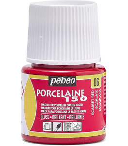 PEBEO Farba do porcelany P150 Porcelaine 45ml SCARLET RED