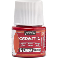 PEBEO Farba do ceramiki i szkła CERAMIC 45ml CHERRY RED