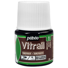 PEBEO VITRAIL Glass Paint 45ml BROWN
