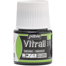 PEBEO Farba do szkła VITRAIL 45ml BLACK