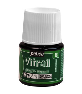 PEBEO Farba do szkła VITRAIL 45ml CHARTREUSE