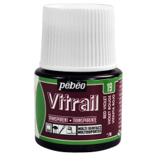 PEBEO VITRAIL Glass Paint 45ml RED VIOLET