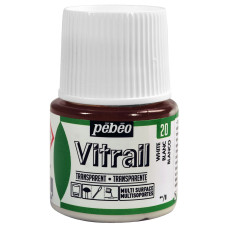 PEBEO VITRAIL Glass Paint 45ml WHITE