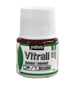 PEBEO VITRAIL Glass Paint 45ml WHITE