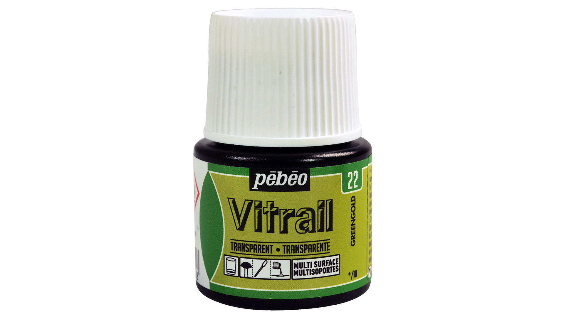 PEBEO Farba do szkła VITRAIL 45ml GREENGOLD