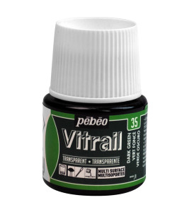 PEBEO VITRAIL Glass Paint 45ml DARK GREEN