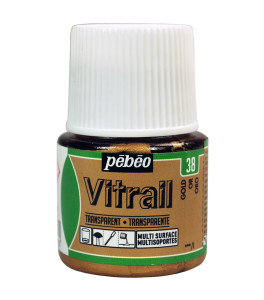 PEBEO Farba do szkła VITRAIL 45ml GOLD