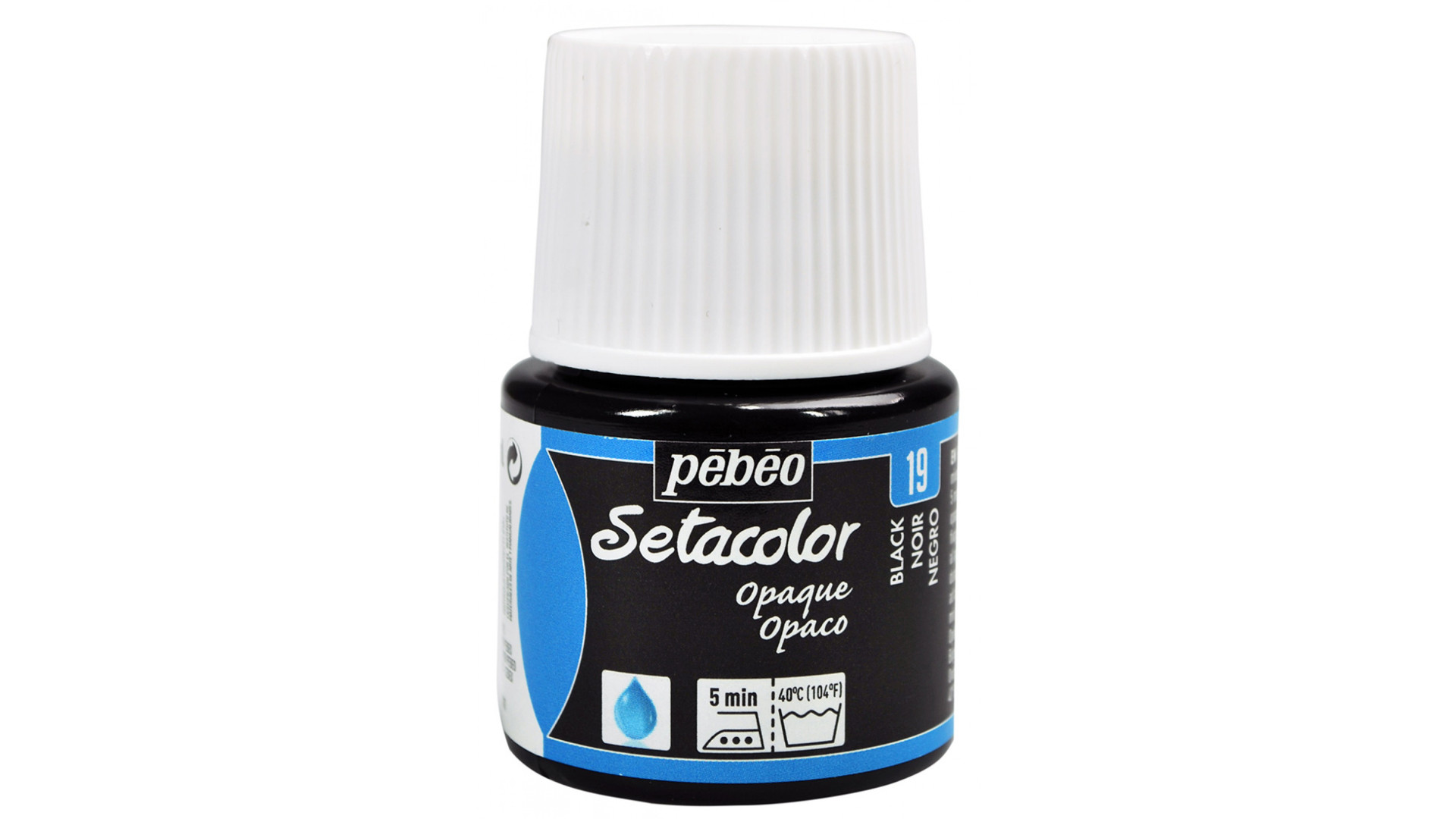 PEBEO Farba do tkanin SETACOLOR OPAQUE 45ml BLACK