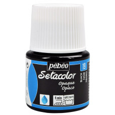 PEBEO Farba do tkanin SETACOLOR OPAQUE 45ml BLACK