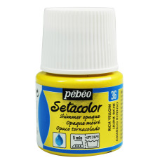 PEBEO Farba do tkanin SETACOLOR OPAQUE 45ml SHIMMER RICH YELLOW