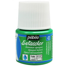 PEBEO Farba do tkanin SETACOLOR OPAQUE 45ml SHIMMER CHLOROPHYLL