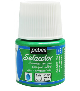 PEBEO SETACOLOR OPAQUE Fabric Paint 45ml SHIMMER CHLOROPHYLL