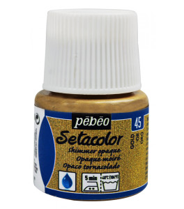 PEBEO SETACOLOR OPAQUE Fabric Paint 45ml SHIMMER GOLD