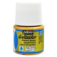 PEBEO SETACOLOR OPAQUE Fabric Paint 45ml SHIMMER RICH GOLD
