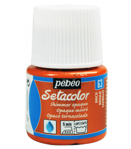 PEBEO SETACOLOR OPAQUE Fabric Paint 45ml SHIMMER BRICK