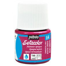 PEBEO Farba do tkanin SETACOLOR OPAQUE 45ml SHIMMER ORIENTAL RED
