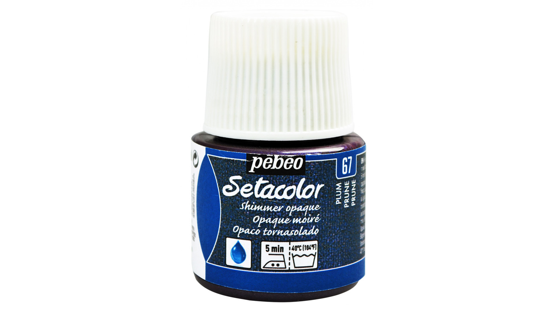 PEBEO Farba do tkanin SETACOLOR OPAQUE 45ml SHIMMER PLUM