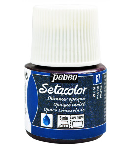 PEBEO SETACOLOR OPAQUE Fabric Paint 45ml SHIMMER PLUM