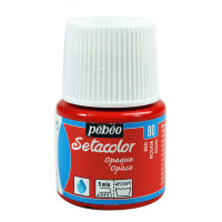 PEBEO SETACOLOR OPAQUE Fabric Paint 45ml RED