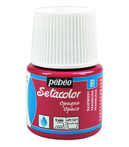 PEBEO SETACOLOR OPAQUE Fabric Paint 45ml RASPBERRY