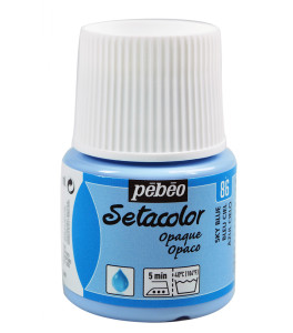 PEBEO SETACOLOR OPAQUE Fabric Paint 45ml SKY BLUE