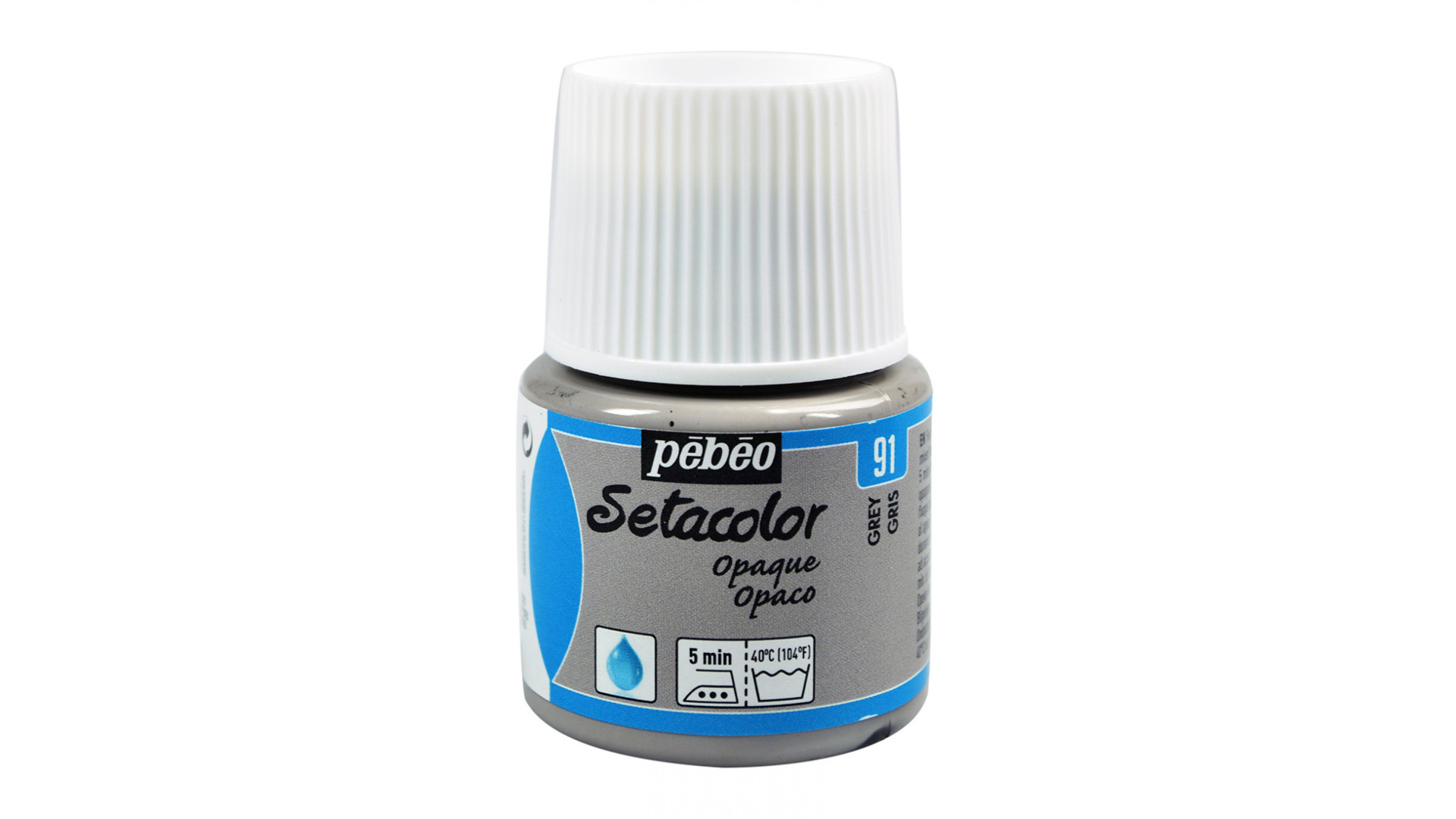 PEBEO Farba do tkanin SETACOLOR OPAQUE 45ml GREY