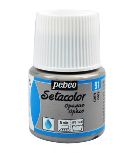 PEBEO SETACOLOR OPAQUE Fabric Paint 45ml GREY