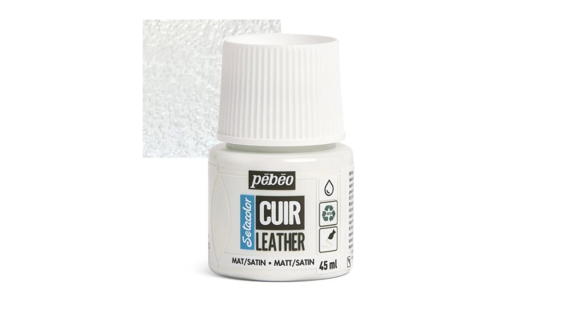 PEBEO Farba do skór SETACOLOR LEATHER 45ml PURE WHITE