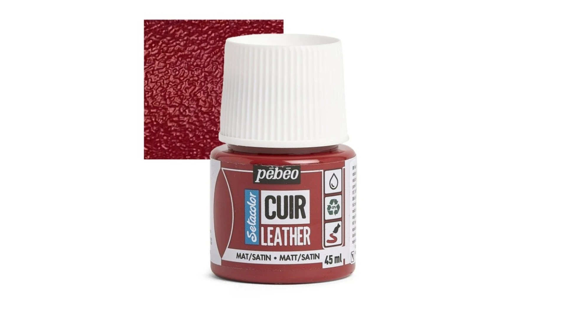 PEBEO Farba do skór SETACOLOR LEATHER 45ml INTENSE RED
