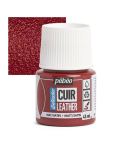 PEBEO SETACOLOR LEATHER Paint 45ml DEEP RED